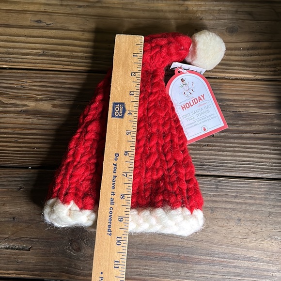 Pottery Barn Kids Knit Santa Claus Hat Tree Topper - Picture 15 of 16